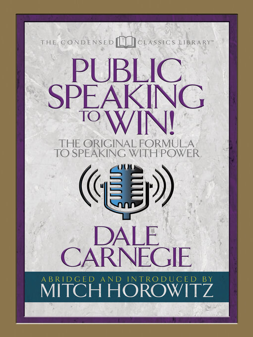 Title details for Public Speaking to Win (Condensed Classics) by Dale Carnegie - Available